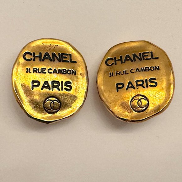 Chanel Rue Cambon Clip-On Earrings the real thing!!!! - Picture 7 of 8